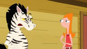 Phineas and Ferb Talking Zebra with Candace