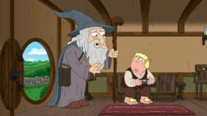 Herbert/Gandalf and Chris/Frodo in Family Guy Lord of the Rings parody