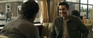 Clark talks to Jimmy at diner