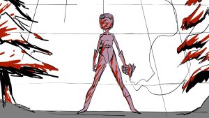 A panel from Simon Yéretsian's animatic project in Storyboard Pro.